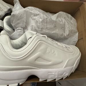 New Fila White Sneakers